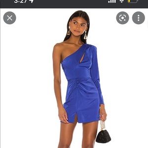 blue NBD cocktail dress